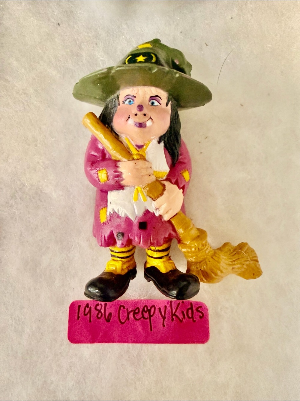 Vintage 1986 Creepy Kids “Witch S. Brew” PVC Figure - Halloween Collectible
